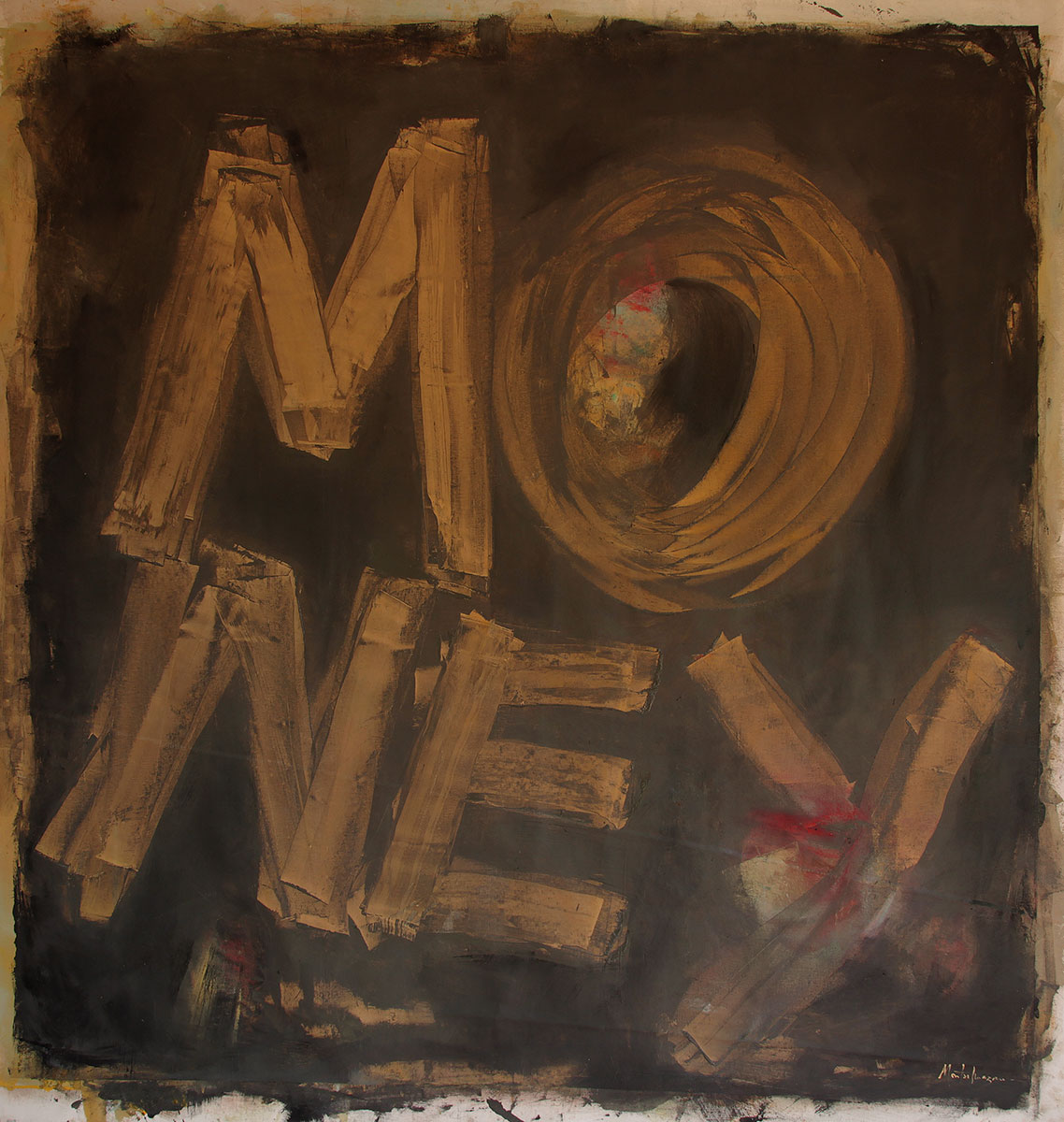 18. Money - Oil on Canvas (133x127cm)