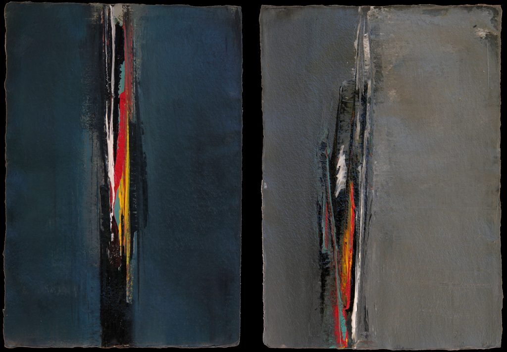 26. Temporary Fissure - Oil on paper (32x22cm-Each)